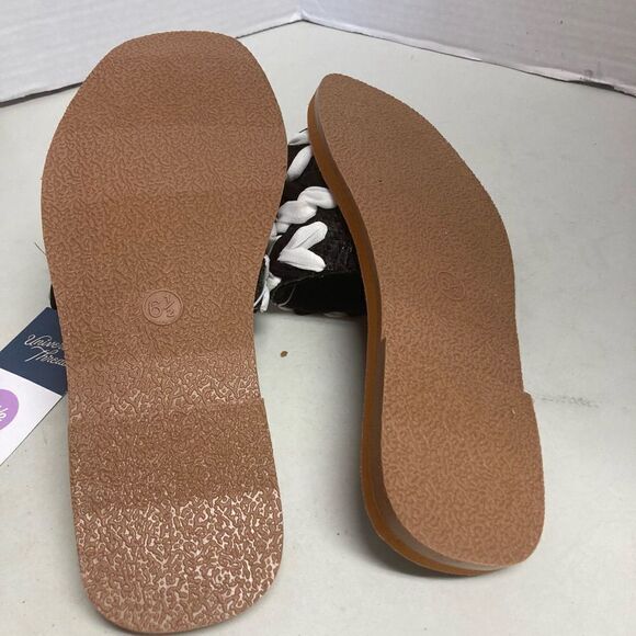 UNIVERSAL THREAD Women’s Black/Eve Slip On Sandals Size 6.5 - Picture 5 of 9